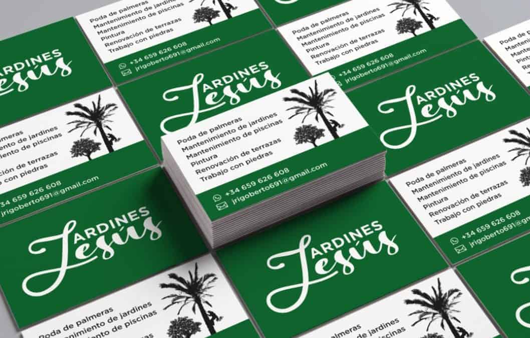 tarjetas de visita Jardines Jesús